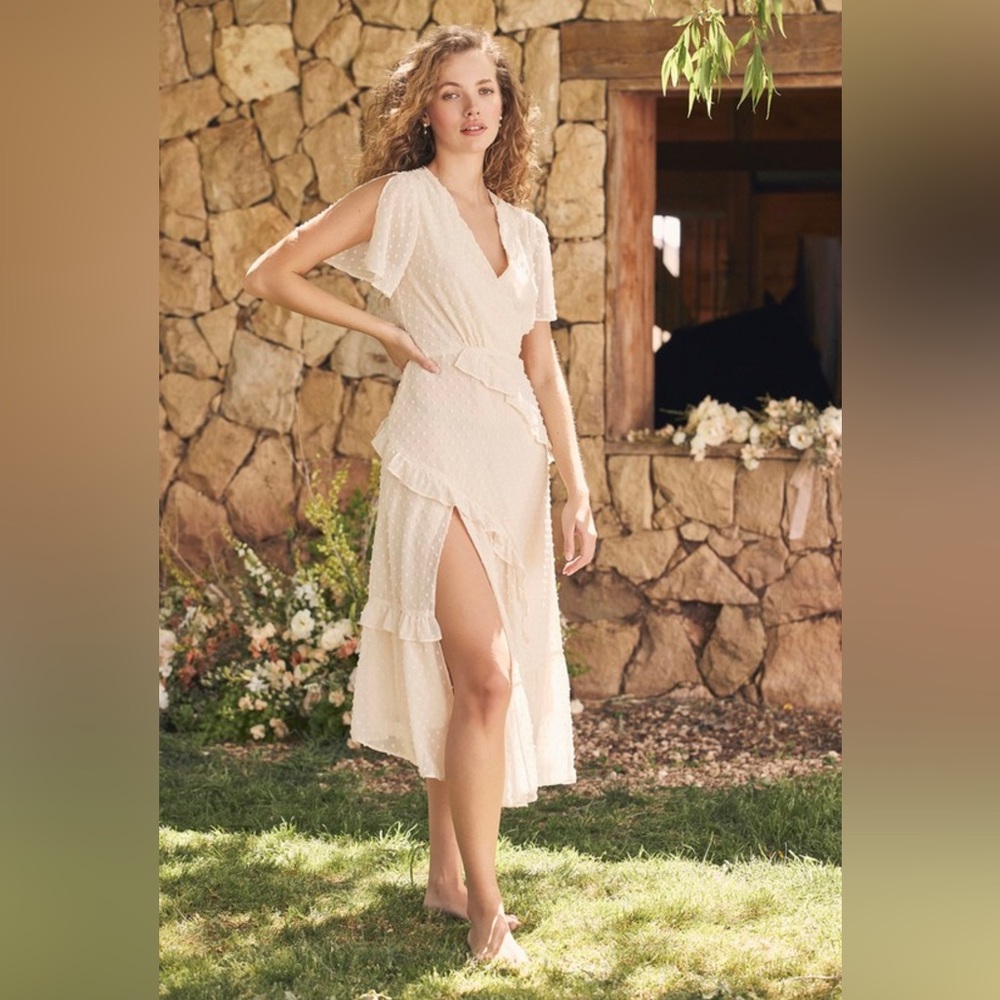 Lulus Next to you Cream Dress